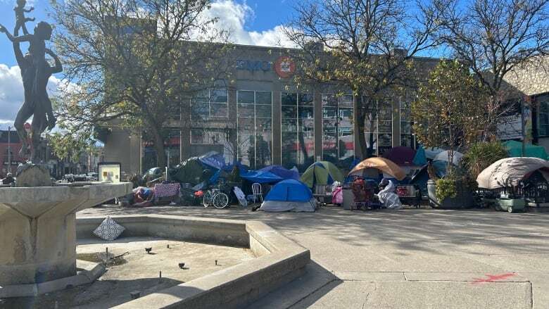 Guelph rolls out public spaces bylaw in a 'respectful way,' as encampment grows downtown