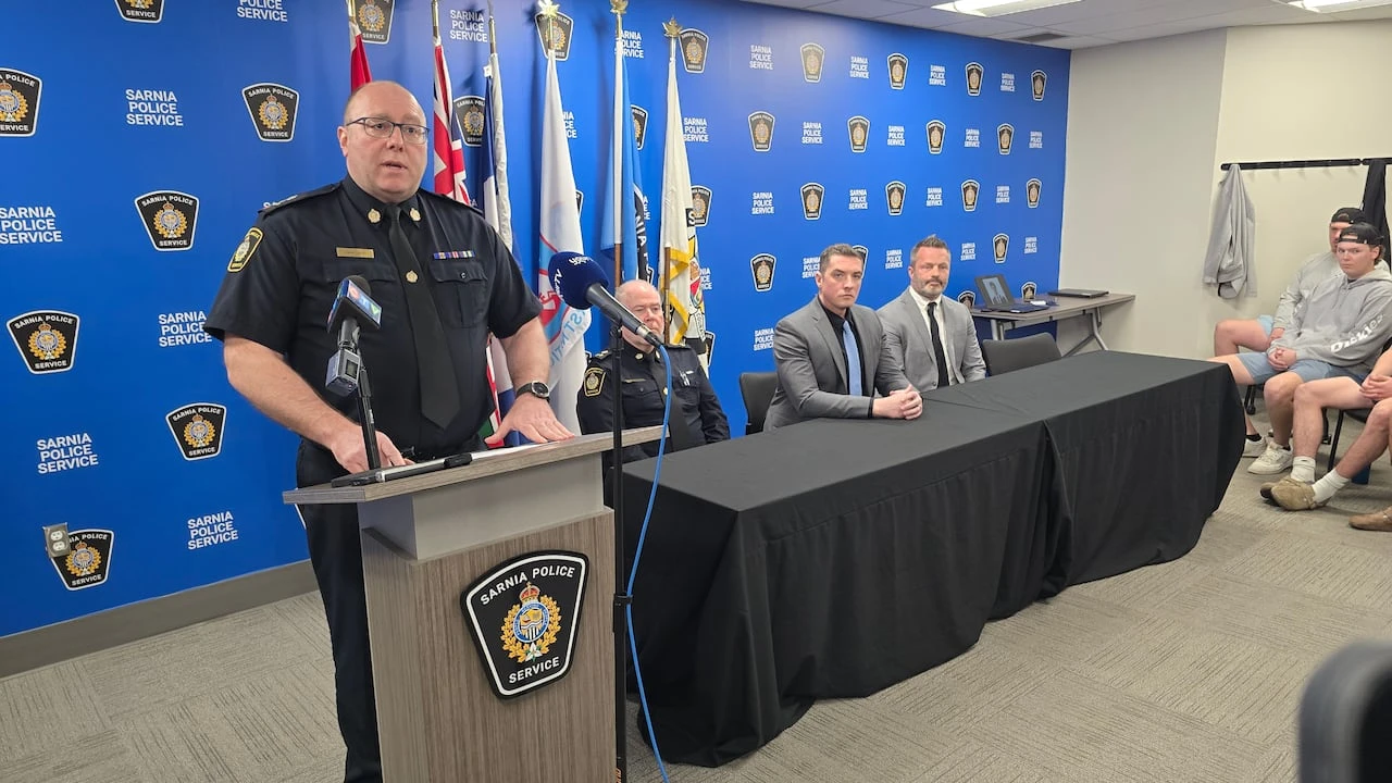 Sarnia’s top cop suspended over workplace harassment complaint