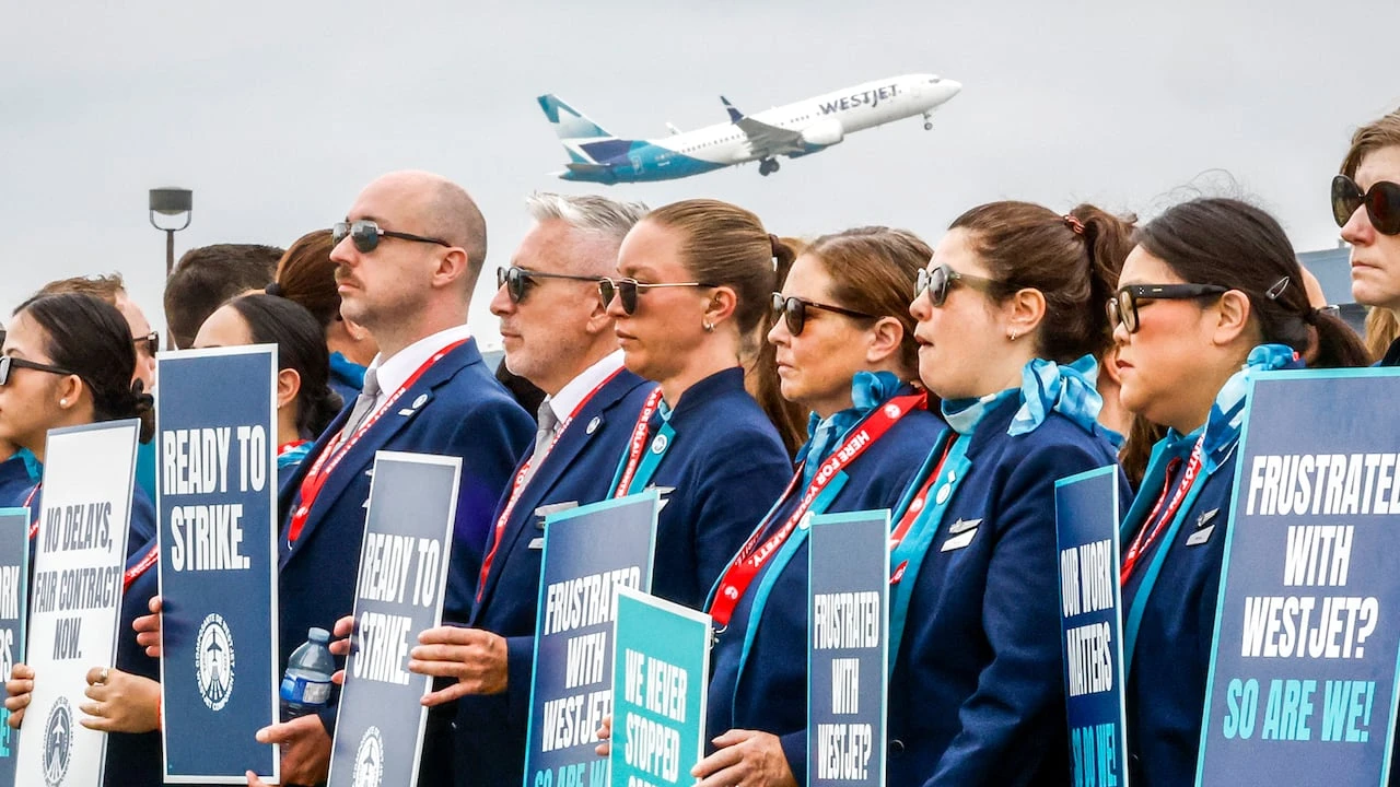 WestJet flight attendants vote to strike by August long weekend