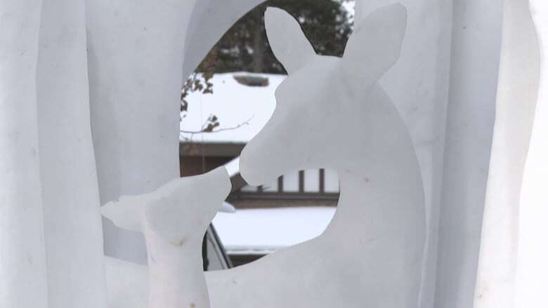 SnowDays festival in Banff brings snow sculptures to the streets