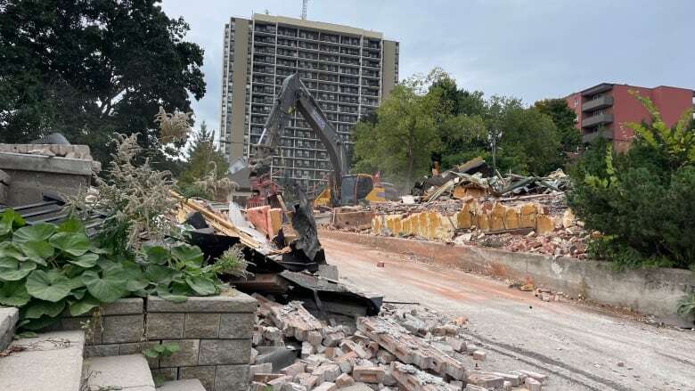 Former men's shelter being demolished to make way for new housing complex in Kitchener