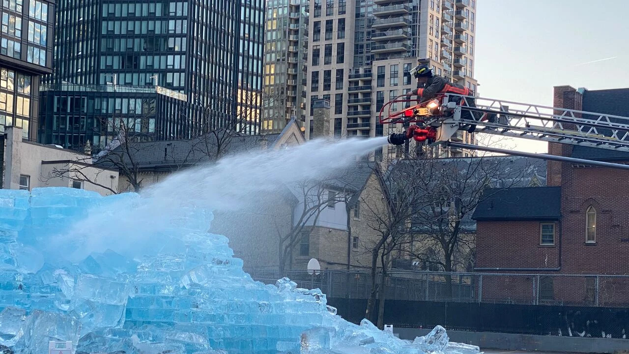 Toronto Fire melt massive ice blocks promoting Drake album due to public safety concerns