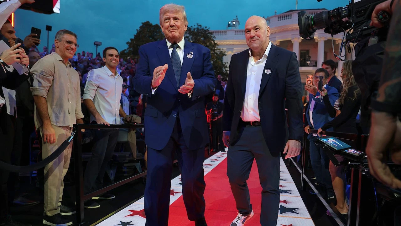 Trump hosts UFC event on White House lawn