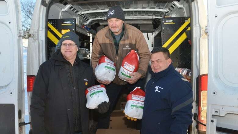 400 frozen turkeys donated to various families in Sudbury for their Christmas dinners