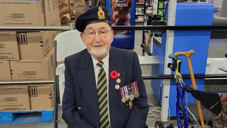 100-year-old veteran in Sudbury was out selling poppies up until his recent passing