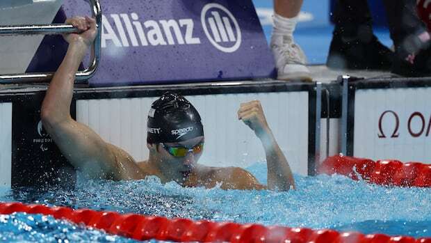 Nicholas Bennett's 2nd gold headlines double-medal day for Canada in Paralympic pool