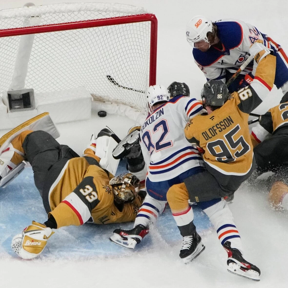 Oilers headed to Western Conference Final after beating Golden Knights 1-0 in OT