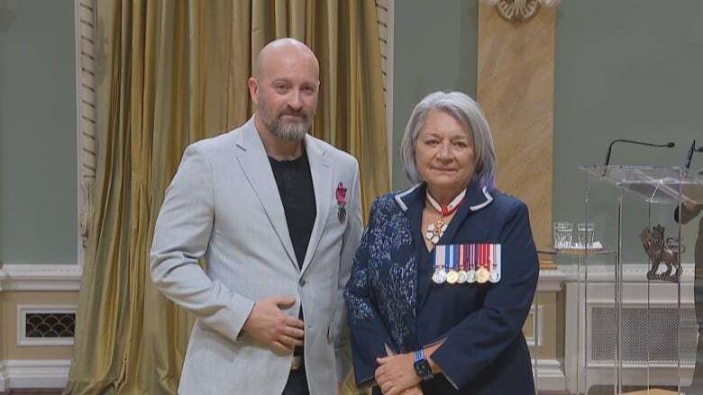 This C.B.S. man pulled a man from a sinking truck, and was commended with a national medal