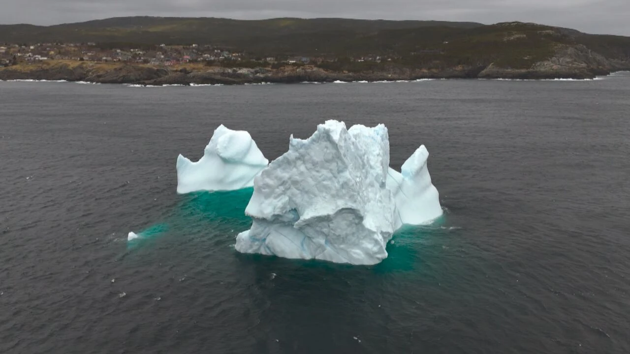 See this beauty of a ‘berg from a sky-high view