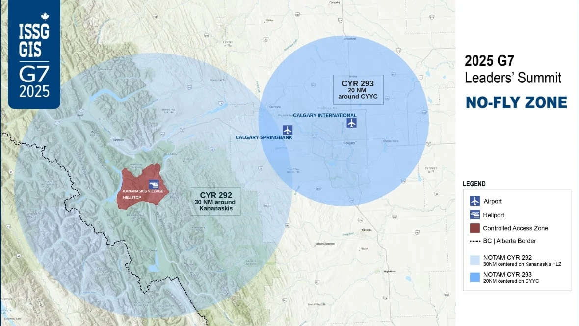 Fighter jets deployed after civilian aircraft entered G7 no-fly zone above Kananaskis