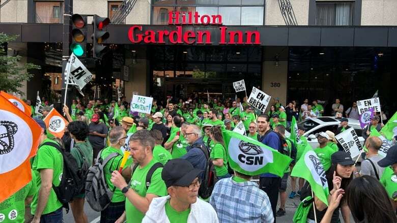 Hotel employees walk off the job across Quebec in surprise strike