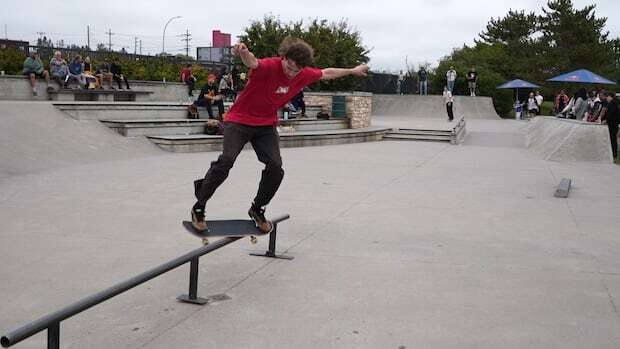 Dennis Franklin Cromarty students got a chance to see and try out skateboarding as part of the Wake the Giant festivities in Thunder Bay, Ont.