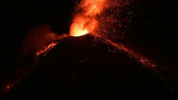 Volcano in Guatemala spews lava and rocks, forces people to flee