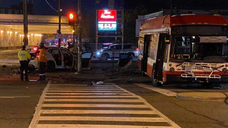 8 injured, 1 ejected from TTC bus after crash with BMW in North York: police