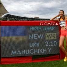 Ukraine's Yaroslava Mahuchikh breaks decades-old world record in women's high jump