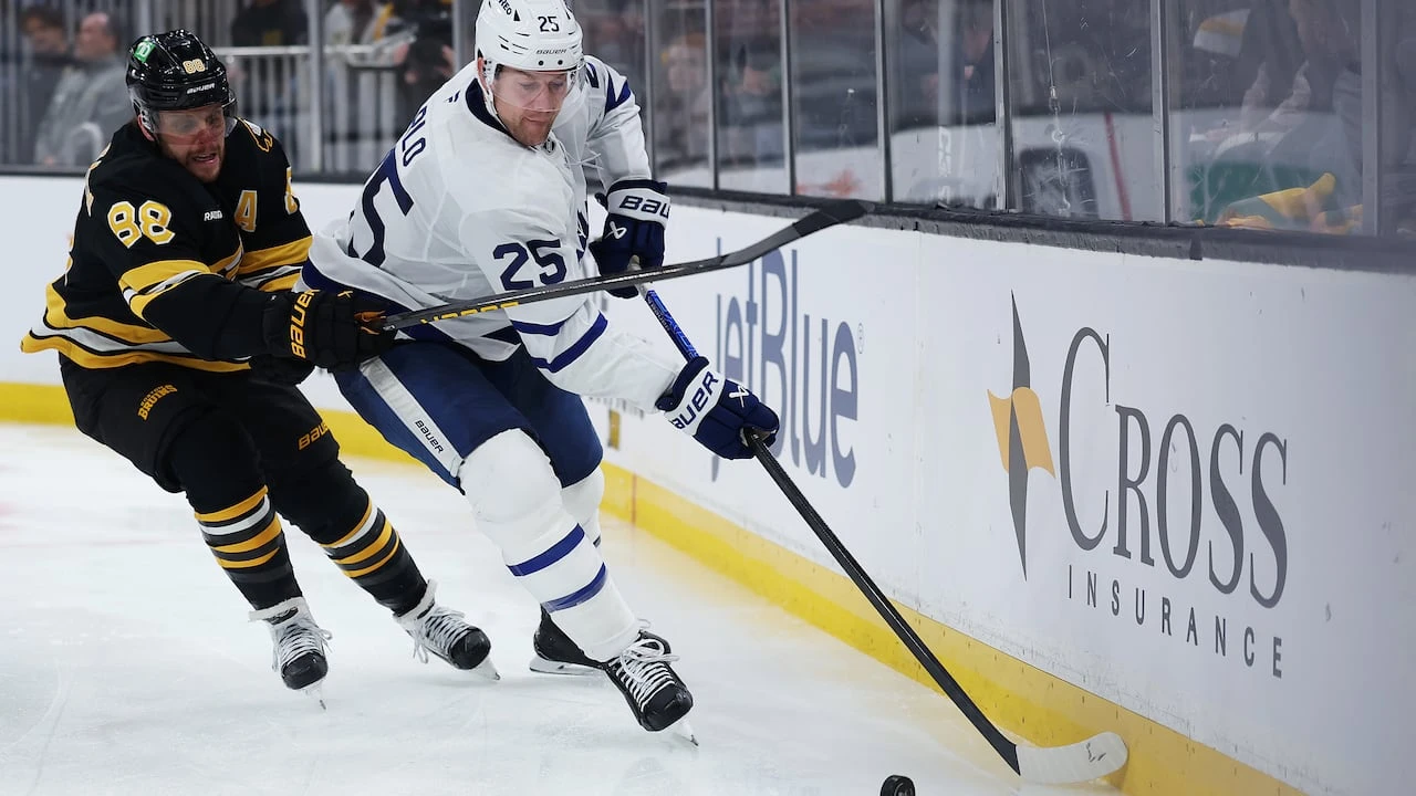 Maple Leafs trade defenceman Brandon Carlo to Blues for pair of 3rd-round picks
