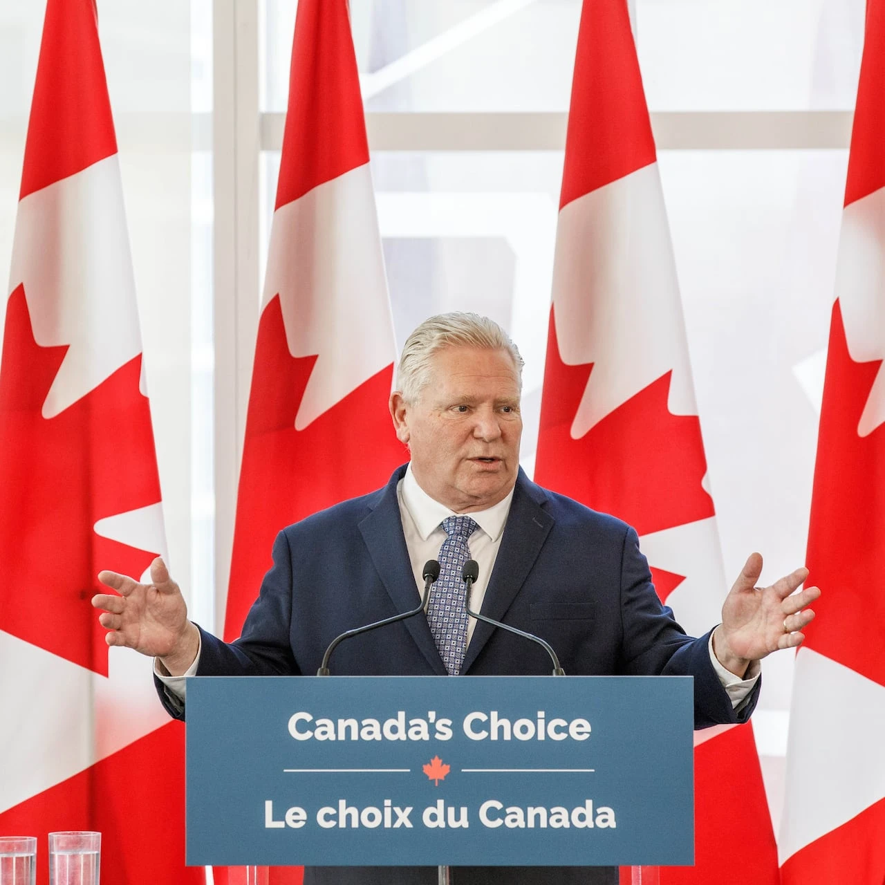 A more conciliatory Ford says 'I love the U.S.' as trade talks loom