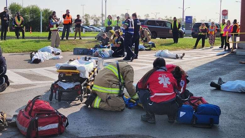 Regina airport emergency training exercise simulates collision between drone and plane