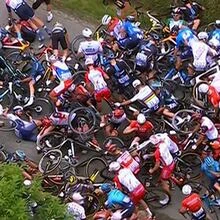 Dozens of cyclists involved in crash-marred 1st stage of Tour de France