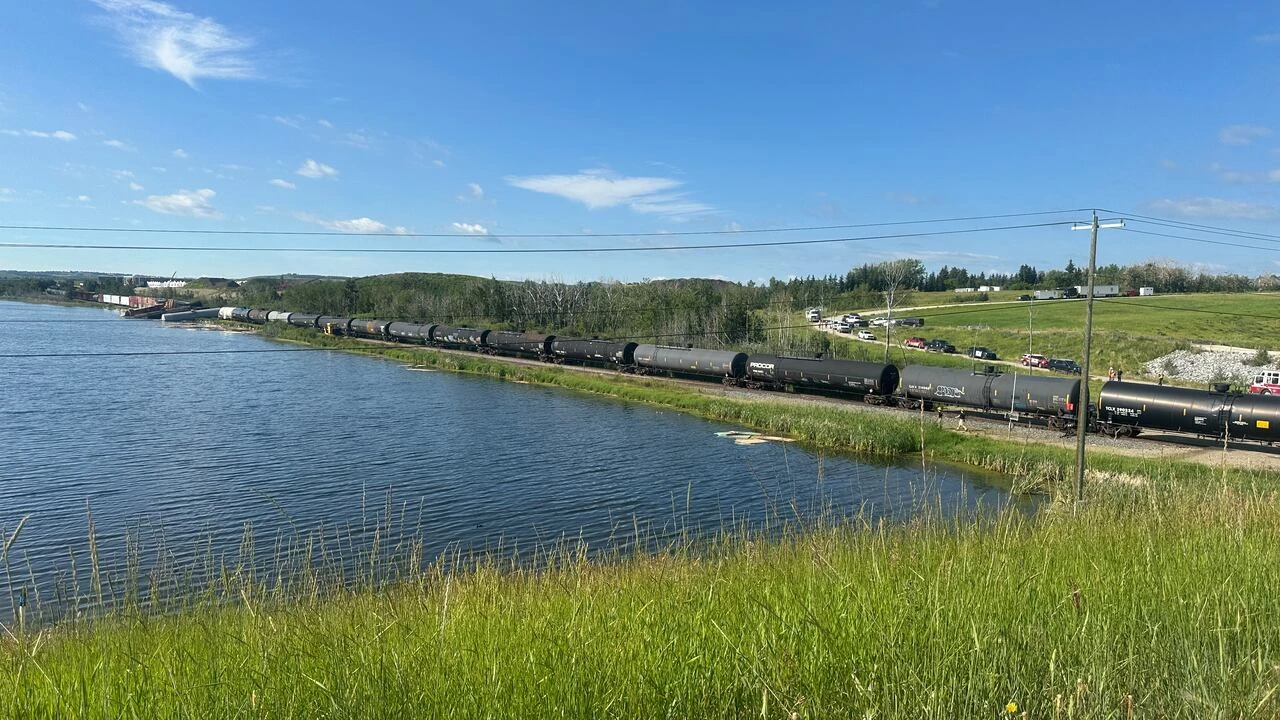 CPKC crews remain on scene after Monday train derailment