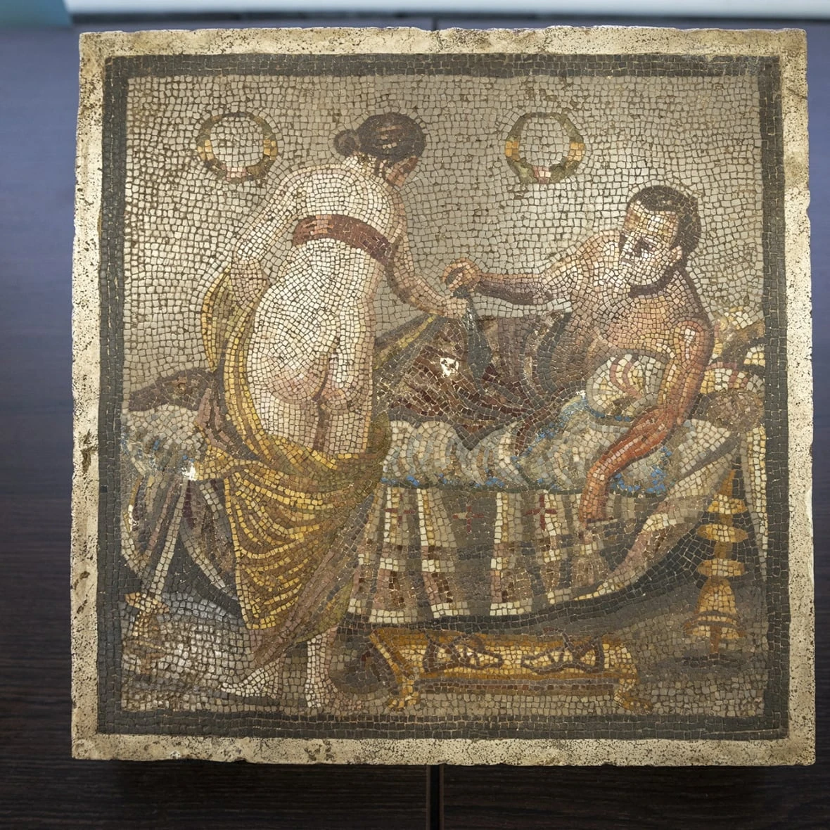 IN PHOTOS | Ancient Roman mosaic returns to Pompeii after being looted by the Nazis