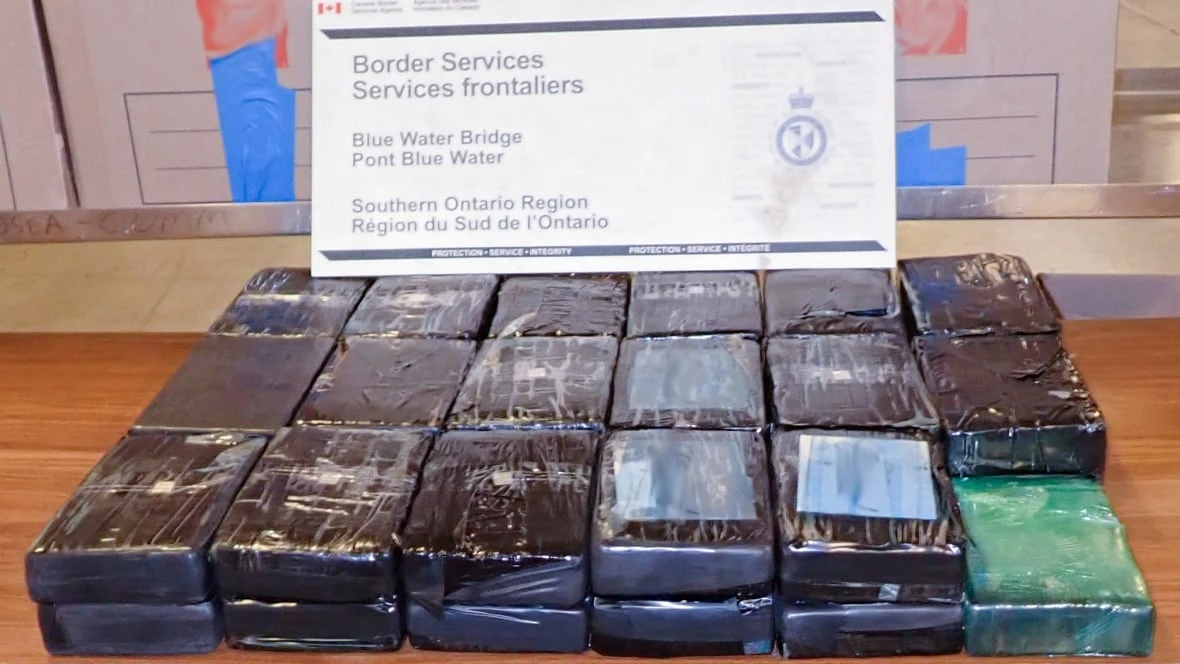 Canadian border agents seize $23M in suspected cocaine at Blue Water Bridge