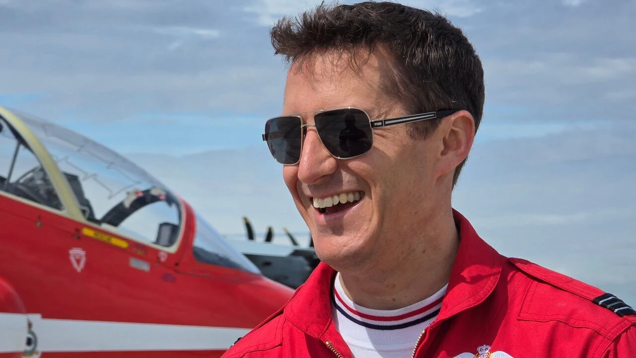 U.K. Royal Air Force Red Arrows make a quick pit stop in Labrador