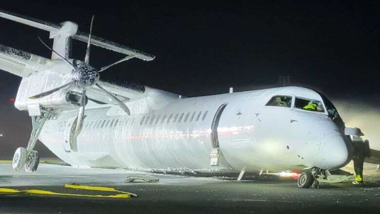 Plane removed from Halifax runway after fiery landing