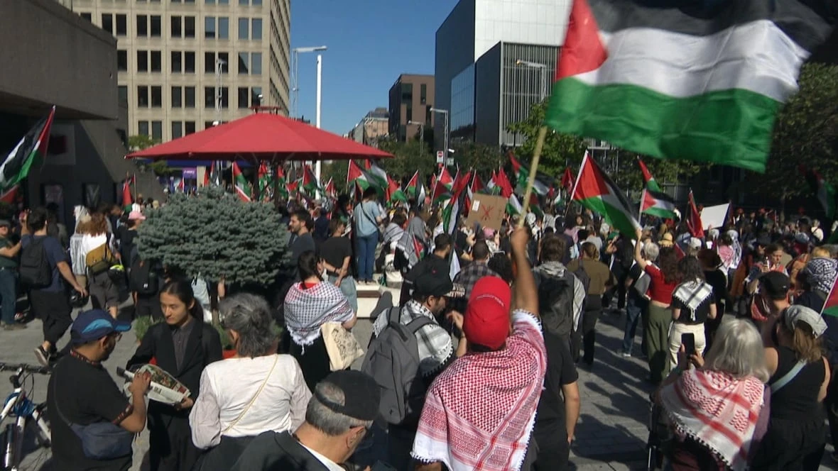 Montreal pro-Palestinian demonstration denounces Israel as ceasefire talks continue