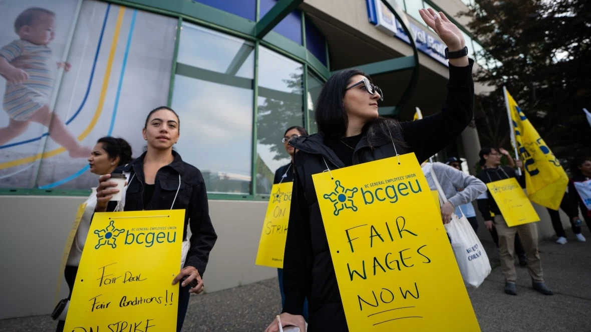 BCGEU escalates job action as strike over wages enters 3rd day
