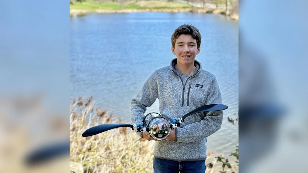 Burlington teen wins EU contest for robotic turtle using AI to monitor aquatic ecosystems, coral health