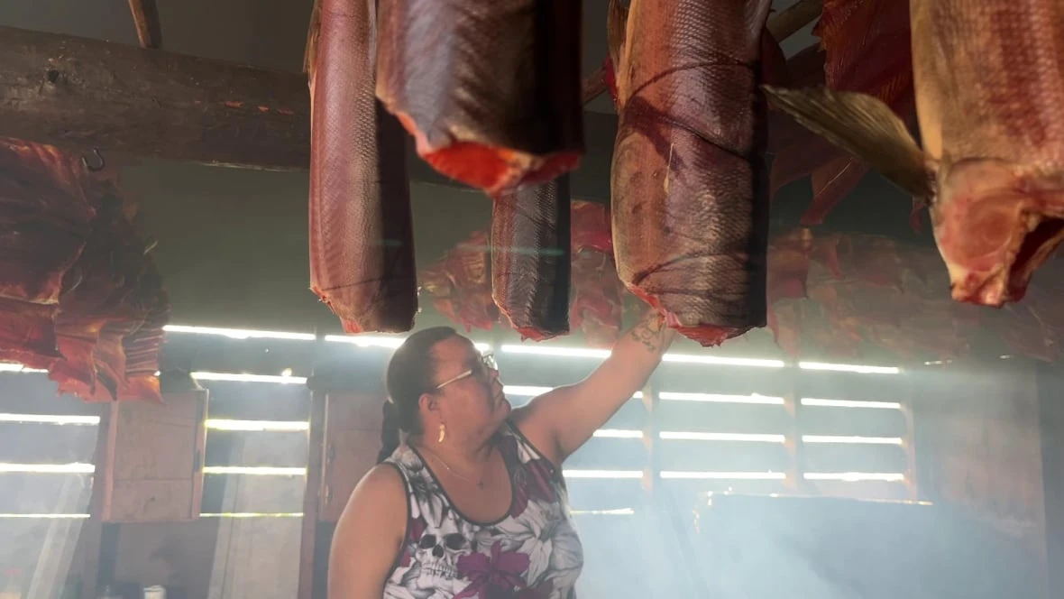 'This is what our ancestors did': Tl'azt'en Nation's smokehouses full of fish for first time in decades