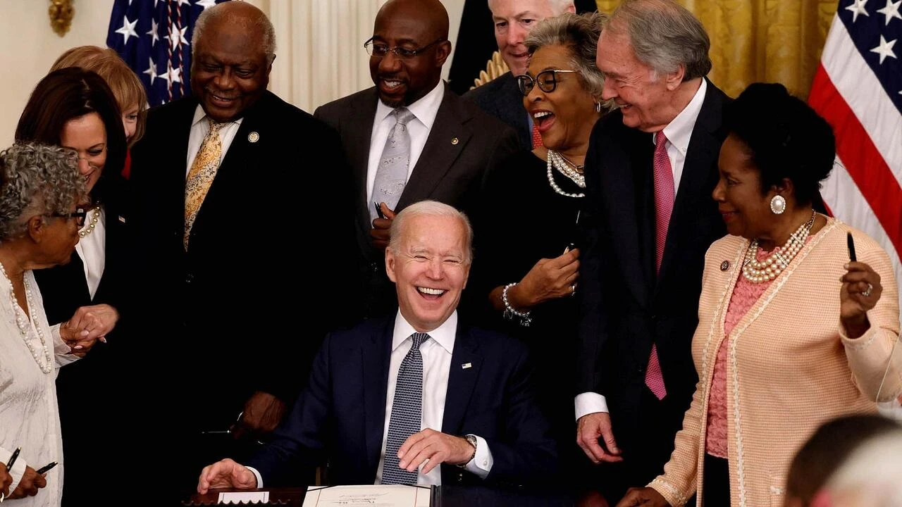 Biden signs bill making Juneteenth a national holiday in the U.S.