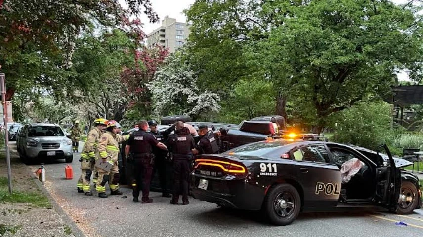 Man charged after vehicle ramming in Vancouver's West End, say police
