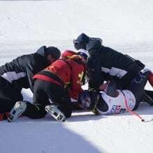 Canadian skier Stefanie Fleckenstein injured in crash at World Cup downhill event