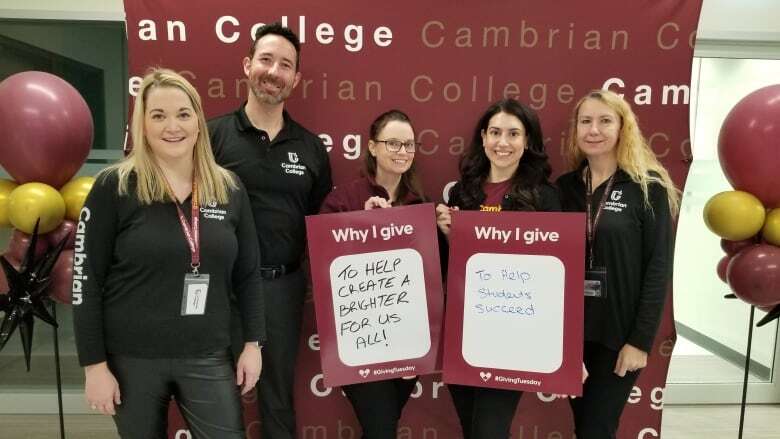 Cambrian College in Sudbury helping students for 'Giving Tuesday'