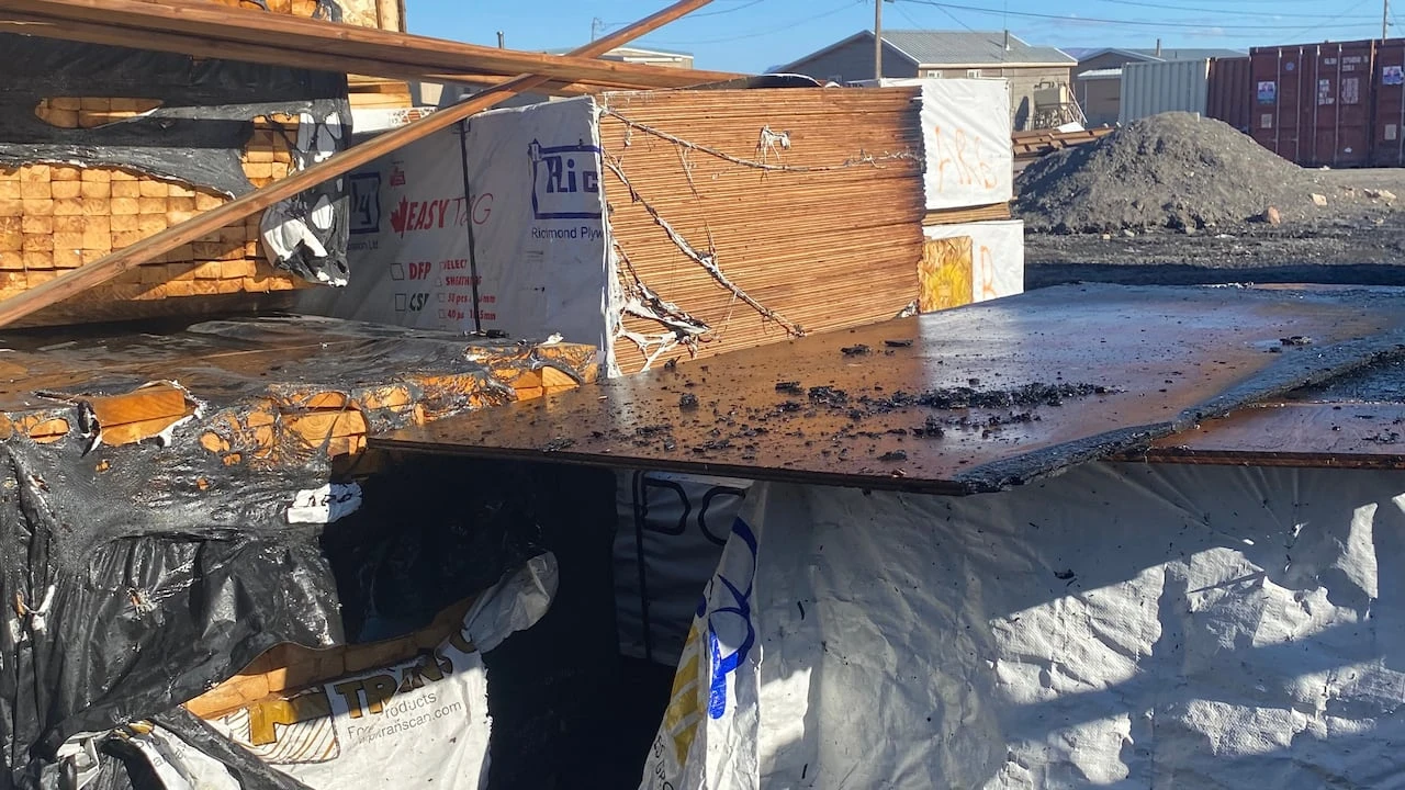 Daycare construction not impacted by lumber fire in Arctic Bay after some materials burned