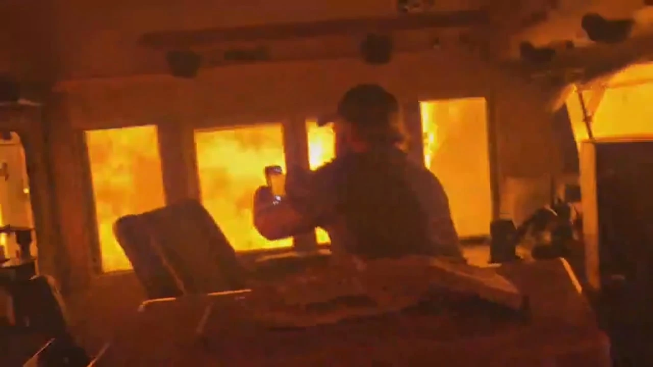 CN workers in viral video showing car surrounded by wildfire flames safely got out, railway says