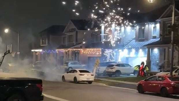 Video shows fireworks set off in Breslau neighbourhood