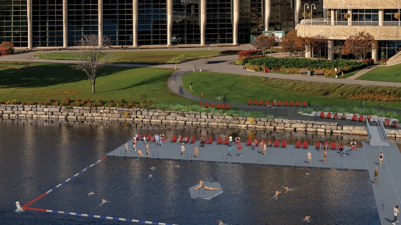New swimming dock opens near history museum