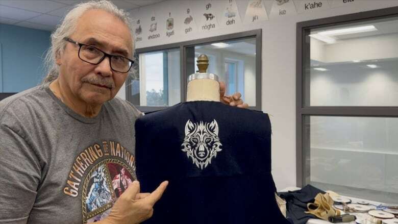 'These guys are really into it': Led by Dene fashion designer, Dehcho men sew their own vests