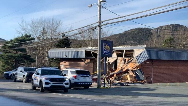 Holyrood bank smashed in apparent robbery by heavy equipment