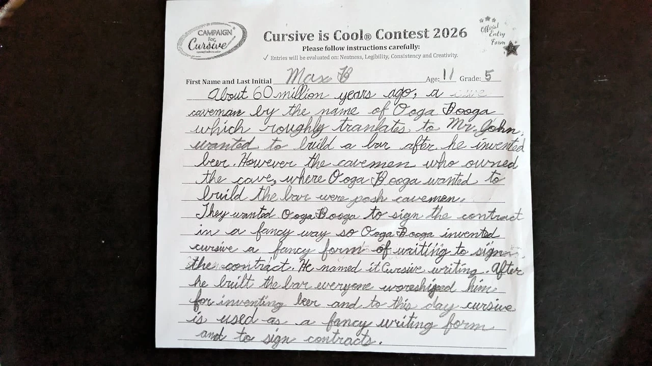 This B.C. teacher is teaching cursive — and helping students win national handwriting awards