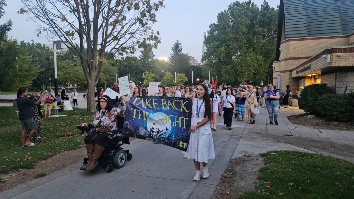 Londoners rally against gender-based violence in 'Take the Night Back' march