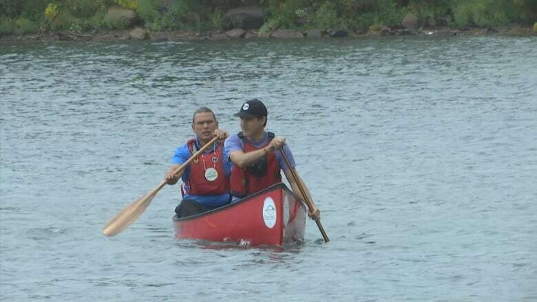 Prime Minister Justin Trudeau takes paddling trip during visit to Sault Ste. Marie