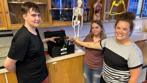 This small town northern Ontario high school has been using cellphone bins for a year