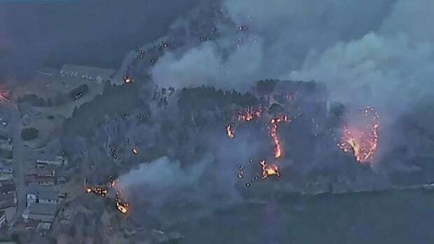 Japan fights forest fire that's forced hundreds to evacuate