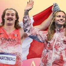 Summer McIntosh, Ethan Katzberg chosen as Canada's flag-bearers for Paris Olympics closing ceremony