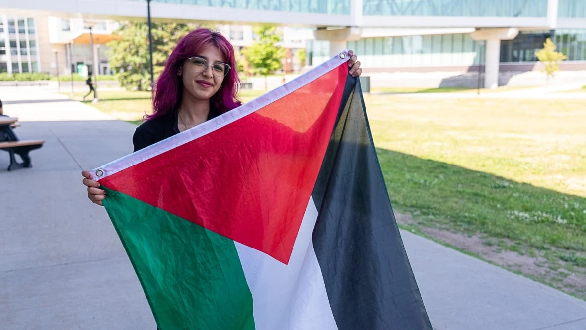 Algonquin College grad grapples with staff over Palestinian flag
