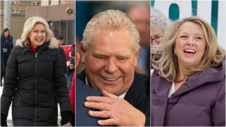 PC, NDP and Liberal leaders all visit Hamilton on last day before election